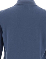 KANGRA Maglia in lana a mezza zip BLUE Uomo 