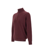 KANGRA Maglia in lana a mezza zip RED Uomo 