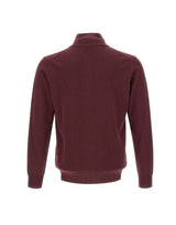 KANGRA Maglia in lana a mezza zip RED Uomo 