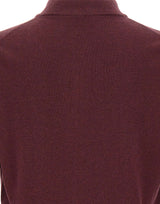 KANGRA Maglia in lana a mezza zip RED Uomo 