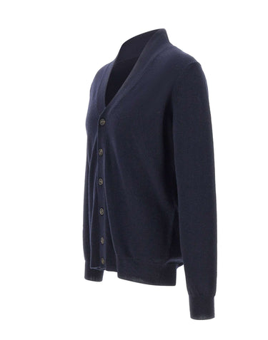 KANGRA Cardigan in lana vergine BLUE Uomo 