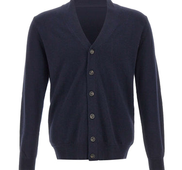 KANGRA Cardigan in lana vergine BLUE Uomo 