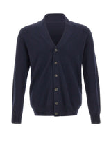 KANGRA Cardigan in lana vergine BLUE Uomo 