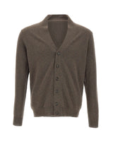 KANGRA Cardigan in lana vergine BROWN Uomo 