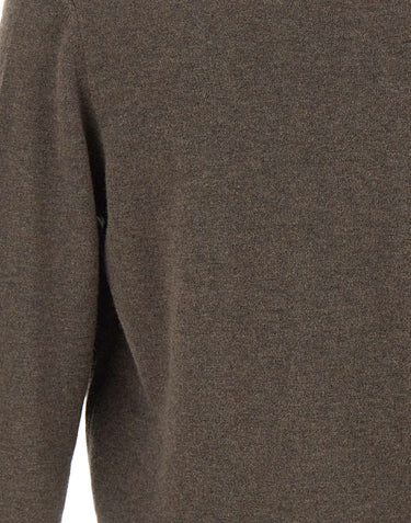 KANGRA Cardigan in lana vergine BROWN Uomo 