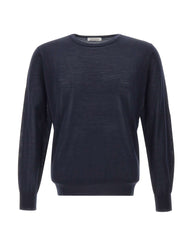 KANGRA Maglia in lana vergine BLUE Uomo 
