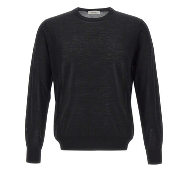 KANGRA Maglia in lana vergine BLACK Uomo 