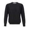 KANGRA Maglia in lana vergine BLACK Uomo 