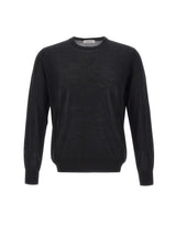 KANGRA Maglia in lana vergine BLACK Uomo 