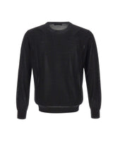 KANGRA Maglia in lana vergine BLACK Uomo 