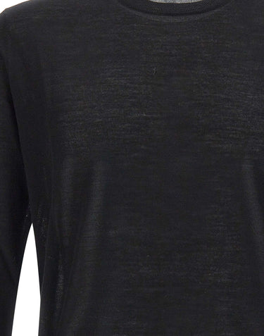 KANGRA Maglia in lana vergine BLACK Uomo 