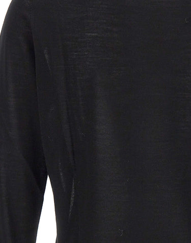 KANGRA Maglia in lana vergine BLACK Uomo 