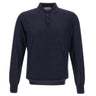 KANGRA Polo in lana vergine BLUE Uomo 
