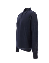 KANGRA Polo in lana vergine BLUE Uomo 