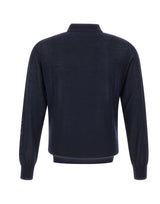 KANGRA Polo in lana vergine BLUE Uomo 