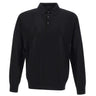 KANGRA Polo in lana vergine BLACK Uomo 