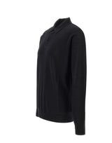 KANGRA Polo in lana vergine BLACK Uomo 