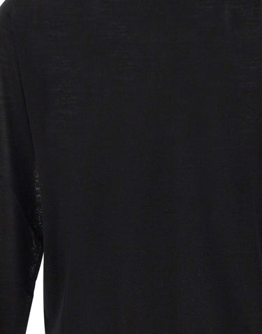 KANGRA Polo in lana vergine BLACK Uomo 