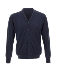 KANGRA Cardigan in lana vergine BLUE Uomo 