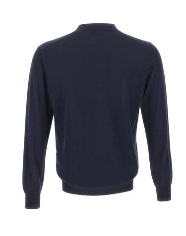 KANGRA Cardigan in lana vergine BLUE Uomo 