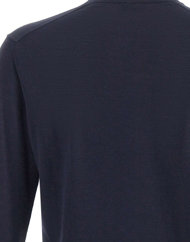 KANGRA Cardigan in lana vergine BLUE Uomo 