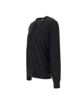 KANGRA Cardigan in lana vergine BLACK Uomo 