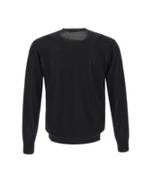 KANGRA Cardigan in lana vergine BLACK Uomo 
