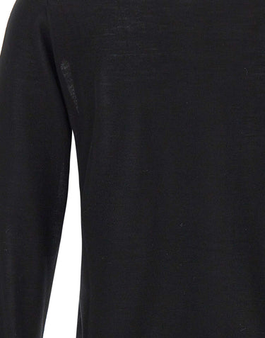 KANGRA Cardigan in lana vergine BLACK Uomo 