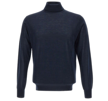 KANGRA Dolcevita in lana vergine BLUE Uomo 