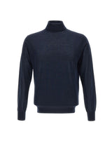 KANGRA Dolcevita in lana vergine BLUE Uomo 