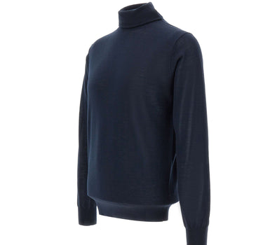 KANGRA Dolcevita in lana vergine BLUE Uomo 