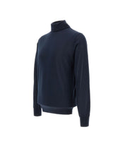 KANGRA Dolcevita in lana vergine BLUE Uomo 