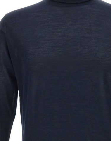 KANGRA Dolcevita in lana vergine BLUE Uomo 