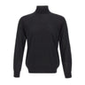 KANGRA Dolcevita in lana vergine BLACK Uomo 