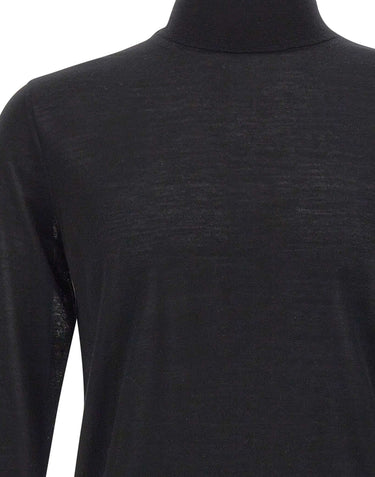 KANGRA Dolcevita in lana vergine BLACK Uomo 