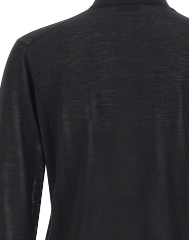 KANGRA Dolcevita in lana vergine BLACK Uomo 