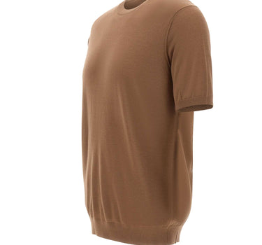 KANGRA Maglia in lana vergine BROWN Uomo 