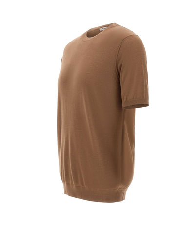 KANGRA Maglia in lana vergine BROWN Uomo 
