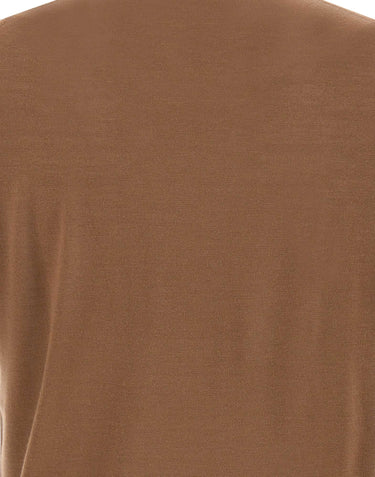 KANGRA Maglia in lana vergine BROWN Uomo 