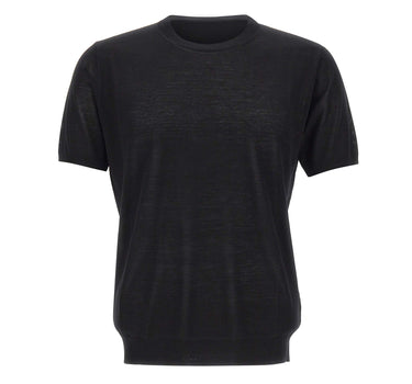 KANGRA Maglia in lana vergine BLACK Uomo 