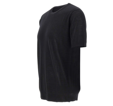 KANGRA Maglia in lana vergine BLACK Uomo 