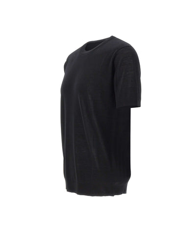 KANGRA Maglia in lana vergine BLACK Uomo 