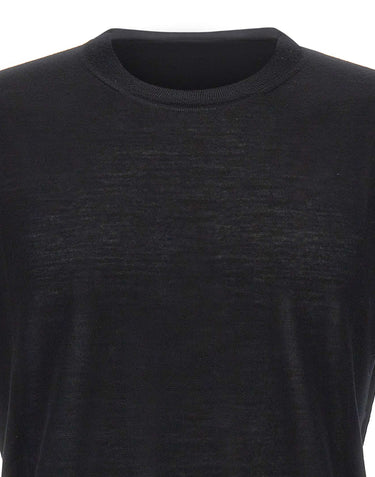 KANGRA Maglia in lana vergine BLACK Uomo 
