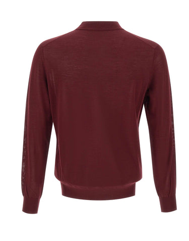 KANGRA Maglia mezzo lupetto in lana vergine RED Uomo 