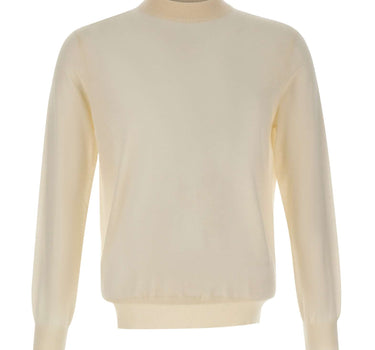 KANGRA Maglia mezzo lupetto in lana vergine WHITE Uomo 