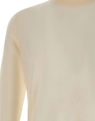 KANGRA Maglia mezzo lupetto in lana vergine WHITE Uomo 