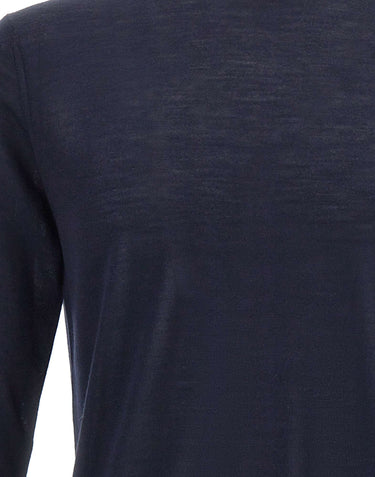 KANGRA Maglia mezzo lupetto in lana vergine BLUE Uomo 