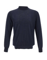 KANGRA Maglia mezzo lupetto in lana vergine BLUE Uomo 