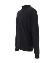 KANGRA Maglia mezzo lupetto in lana vergine BLACK Uomo 