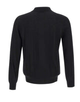 KANGRA Maglia mezzo lupetto in lana vergine BLACK Uomo 